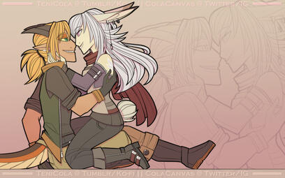 Zuro & Adelle Giftart (OC/OTP)