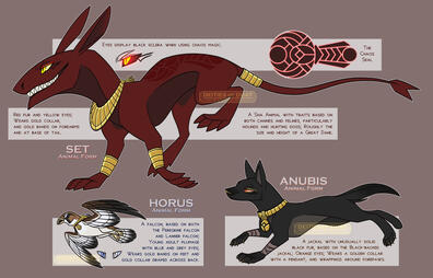Set, Horus, &amp; Anubis Banner References