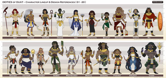 DEITIES Cast Fullbody Lineup