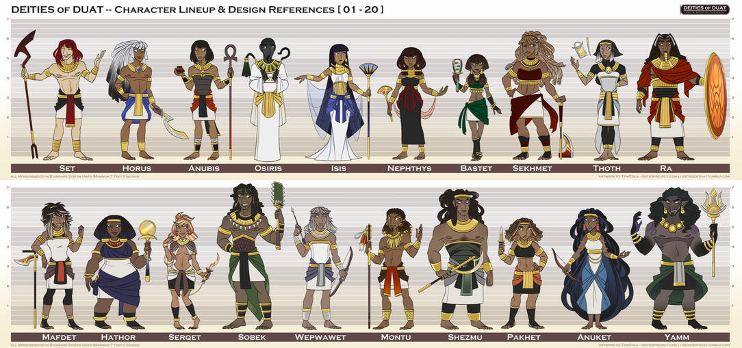 DEITIES Cast Fullbody Lineup